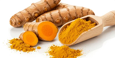 Turmeric root and powder